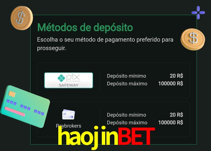 O cassino haojinbet oferece uma grande variedade de métodos de pagamento